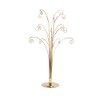 Creative Hobbies 20 Inch Tall Ornament Display Tree, Bright Brass