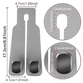 Amelity Car Seat Headrest Hooks, Car Hooks for Purses and Bags Cute, Car Purse Hook, Car Accessories for Women (2 Pack, Gray)