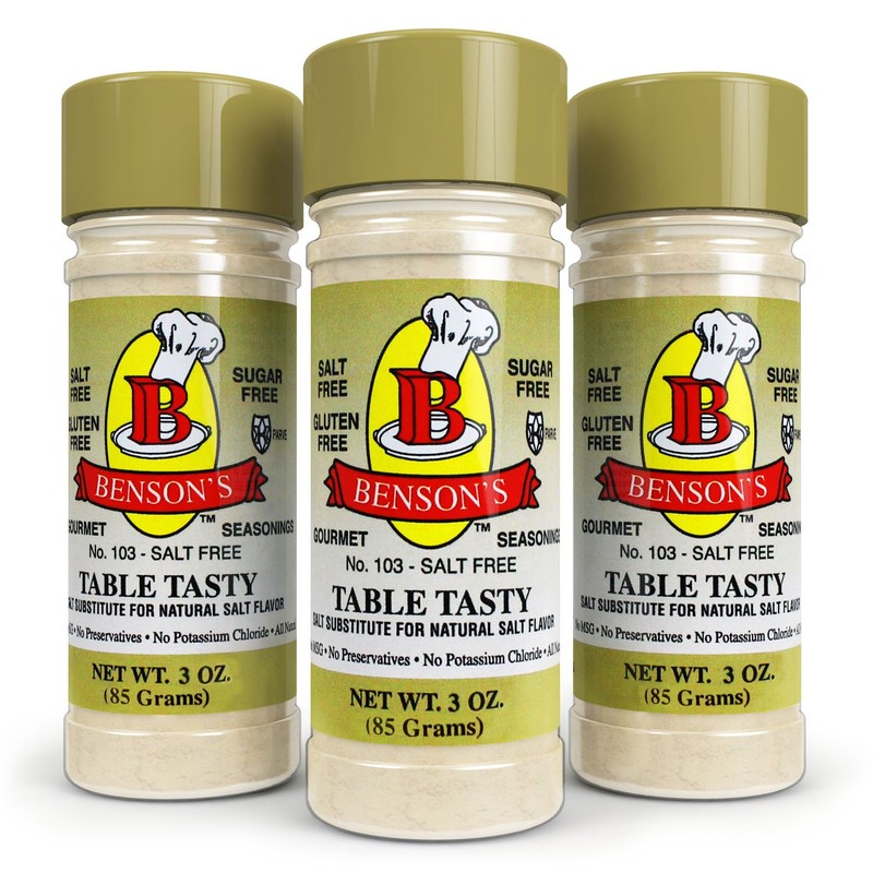 6-Pack Table Tasty Salt Substitute No Potassium Chloride Substitute for