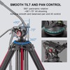 miliboo 67" Video Tripod with One-Step Locking System，Aluminum Camera Tripod