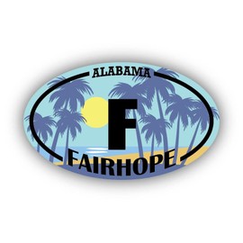(x3) 2x3 inch Stickers | F Fairhope Alabama Ocean, Sea, Lake, Sand, Surfing, Paddleboarding | Foror Cars, Windows, laptops, flasks, Water Bottles, Luggage