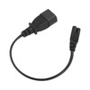 IEC320 C14 Male to IEC320 C7 Female Power Adapter Cable