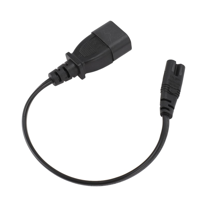 IEC320 C14 Male to IEC320 C7 Female Power Adapter Cable