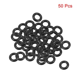 sourcingmap Nitrile Rubber O-Rings 15mm OD 8mm ID 3.5mm Width, Metric Sealing Gasket, Pack of 50