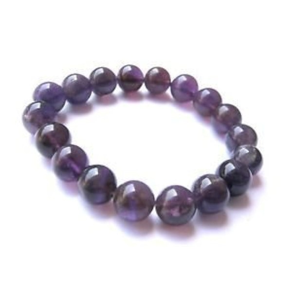 Heilendes Amethyst-Perlenarmband, Stretch, Kristall, modisches Geschenk, Wellness, positive Energie, metaphysischer
