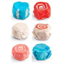 Taffy Shop 4th of July Patriotic Freedom Favorites Mix Salt Water Taffy - Small Batch Salt Water Taffies Made in the USA - Super Soft, Sweet, Taffy Candy - Guaranteed Fresh - Gluten-Free, Soy-Free, Peanut Free - (2 LB)