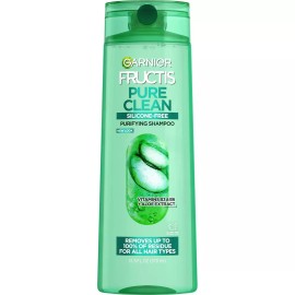 Garnier Fructis Pure Clean Purifying Shampoo, Silicone-Free, 12.5 Fl Oz