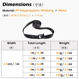 TRIWONDER Cargo Tightening Belt, Lashing Belt, Multi-purpose, Fixing Belt, Tie-Down Belt, Binding Band, Packing Belt, Fastening Band, Car Belt, Bike Belt, Lashing Strap, Earthquake Protection Goods