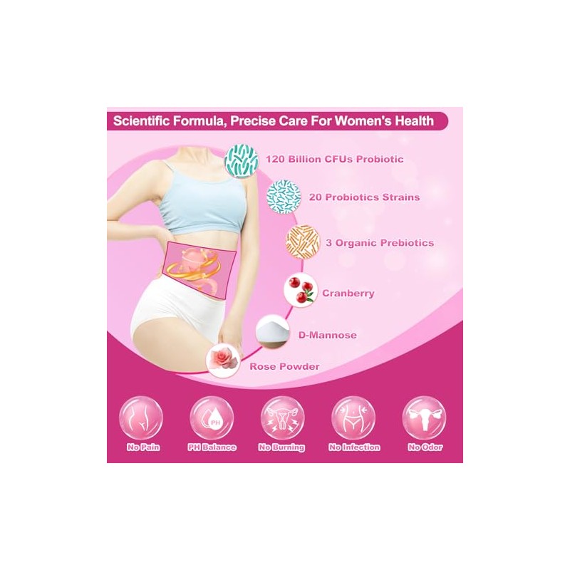 KFG Women's Probiotic Powder with 100 Billion CFUs & Organic