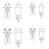 Simplicity SEWING PATTERN Sew Kids Body Pillow Cat Dog Stuffed