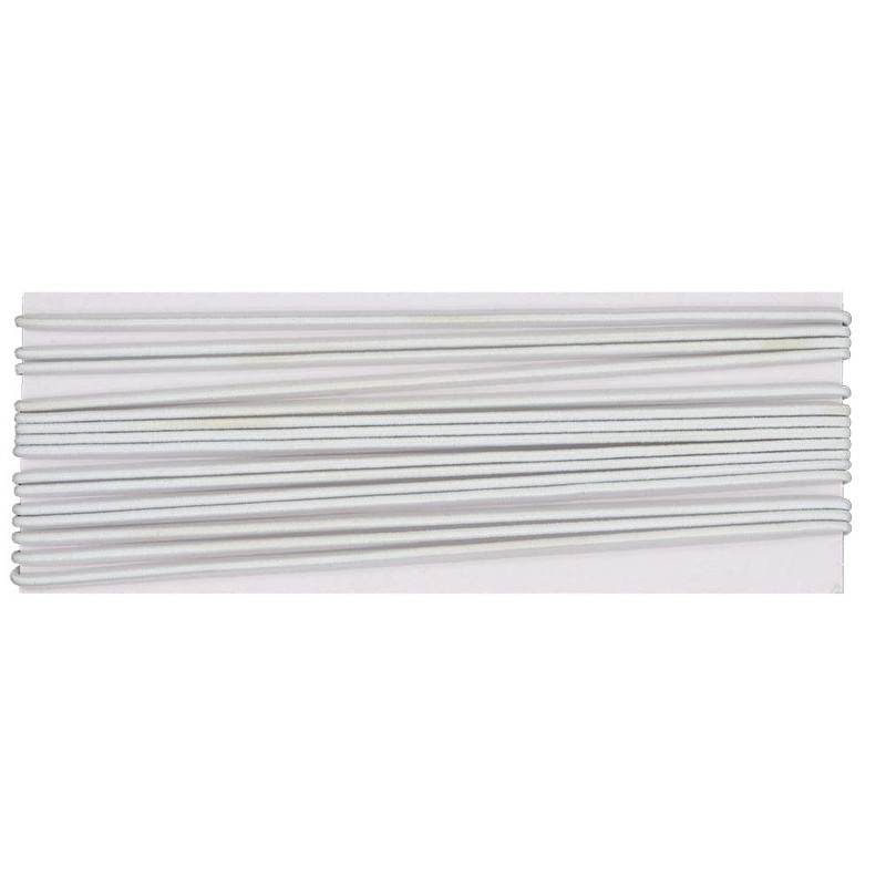 Sullivans Hat Elastic, 4 Meter Card Length, White