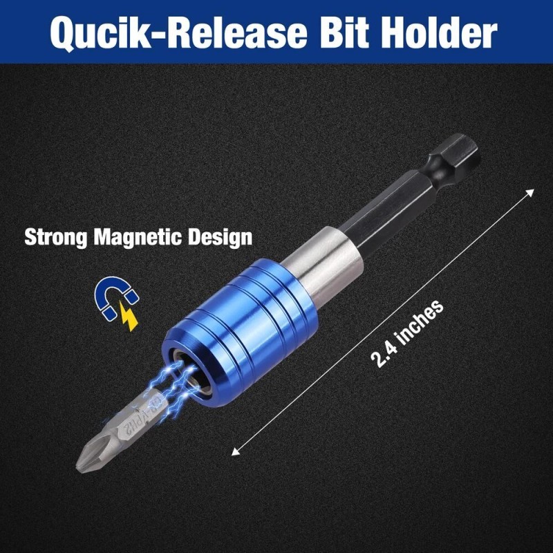 WORKPRO 42PC 1/4" Drive Master Socket Set Metric Qucik-Release Dual