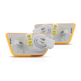 KarParts360 For Chevy Cruze 2011 12 13 14 2015 Side Marker Lights Front, Driver And Passenger Side | Pair | CAPA | Amber Lens | Replacement For GM2551198, GM2550198 | 42334145, 42334144