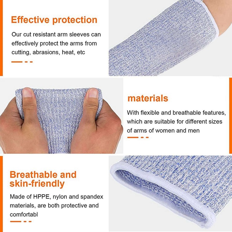 Kopinma 4 Pair Cut and Burn Resistant Sleeves Arm Protection