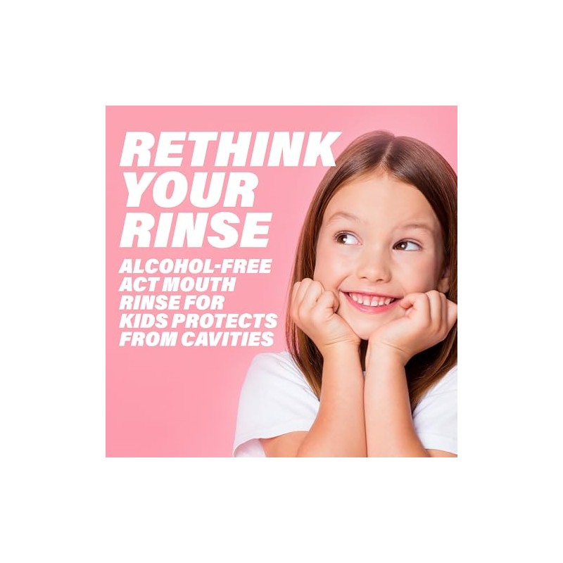 ACT Kids Anti-Cavity Fluoride Rinse, Bubblegum Blowout 16.9 oz