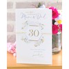 Mum and Dad 30TH Anniversary Card - Anniversary Card for