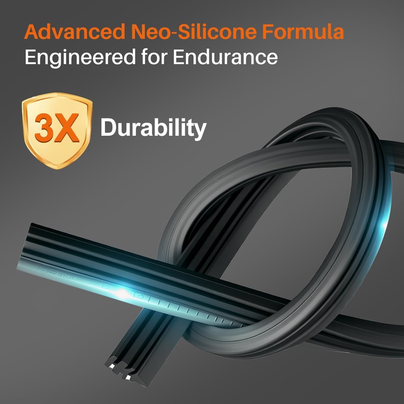 Silicone Wiper Blades for Jeep Wrangler JL - Front &