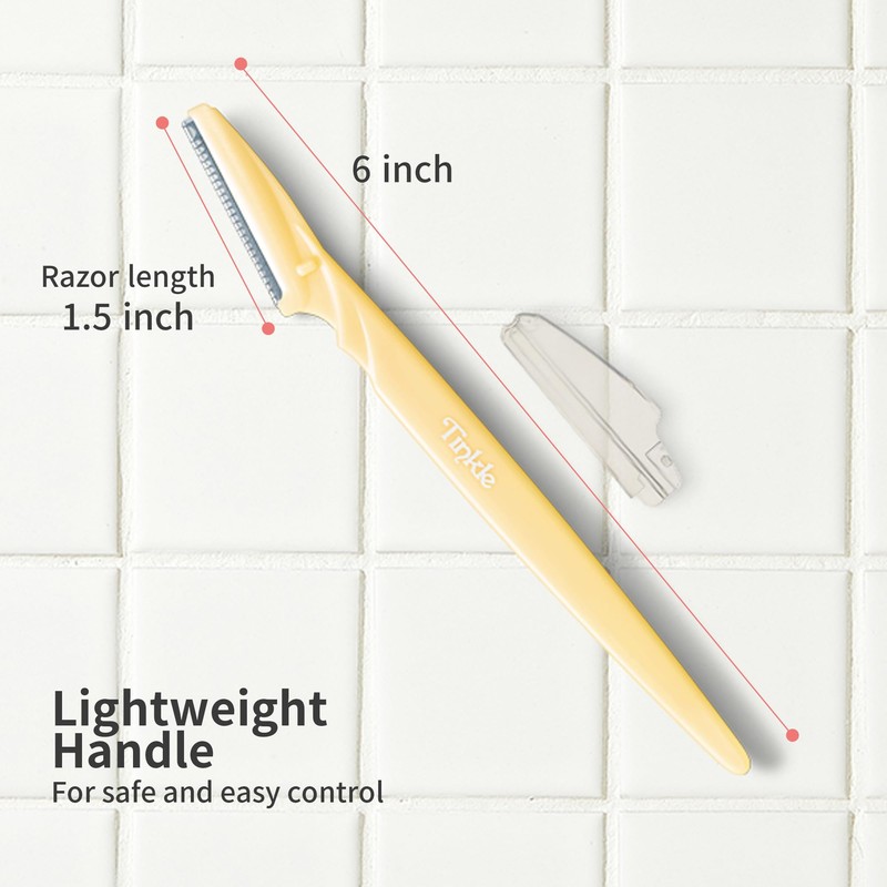 Tinkle Dermaplaning Tool 12ct, Dermaplane Razor for Women, Safe and