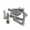 M3x20mm Button Head Hex Socket Cap Screws,Full Thread,304 Stainless Steel