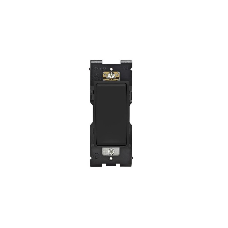 Leviton RE153-OB Renu Switch for 3-Way Applications, 15A-120/277VAC, Onyx Black