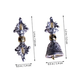 Operitacx Buddhistisches Für Zuhause: 4 Stück Vintage-kreuz- Mit Vajry-stößel Als Schlüsselanhänger Für Herren- Und Damenschmuck