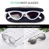 Face Shadow Double Sunglasses Case Soft Ultra Light Zipper Eyeglass