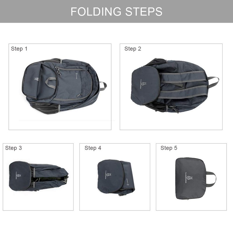 FLAMEHORSE Backpack 30L Foldable Backpack High Capacity Ultralight Rucksack Sturdy