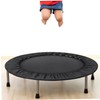 Mipcase 1Pc Trampoline Cover Replacement Black Sponge Protector for Round