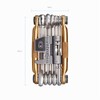 Crankbrothers Herramienta Multifunción M 17 Oro | herramientas multifuncionales para