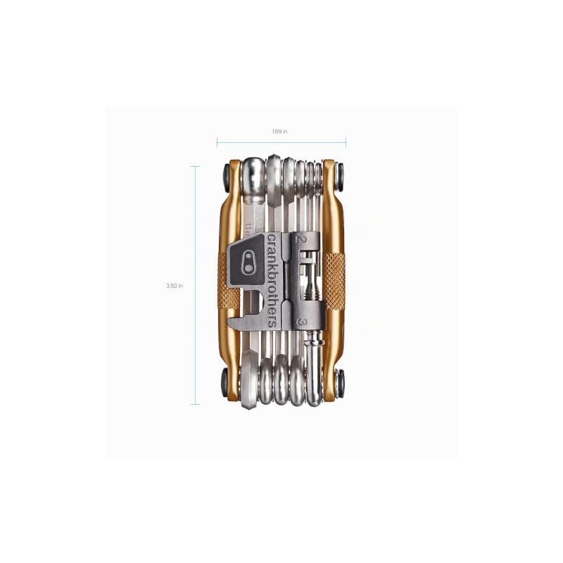 Crankbrothers Herramienta Multifunción M 17 Oro | herramientas multifuncionales para