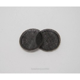 Universal Pair of 11/16" Screen "Snap-In" Speaker Dust Caps -- Speaker Parts