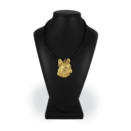 Art-Dog Exclusive Dog Necklace, 24K Gold Plated - Handmade Jewellery for Dog Lovers - Gold Plated Necklaces with Dog, Gold