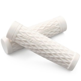 Daytona Motorcycle Grips For Handle Diameter φ25.4 (Inch Bar) 127mm End Non-Penetrating Grippy Grip GG-D-GRID White 47899
