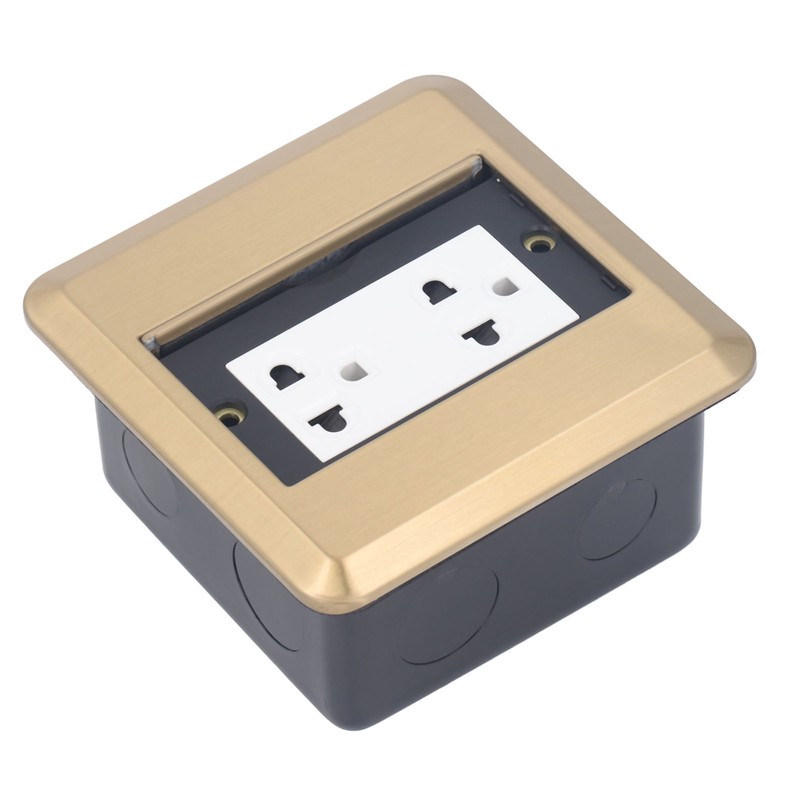 Floor Electrical Outlet Multifunctional Stainless Steel Recessed Concealed Pop Up
