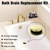 Tip-Toe Tub Drain, Bathtub Drain Replacement Kit, with 2 Hole