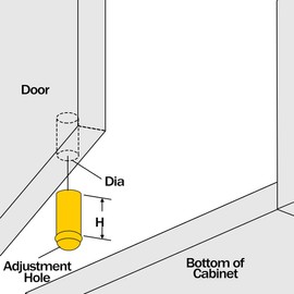 sourcing map 10 Pieces Brass Furniture Drawer Cupboard Door Ball Catch 3 mm Diameter DE de