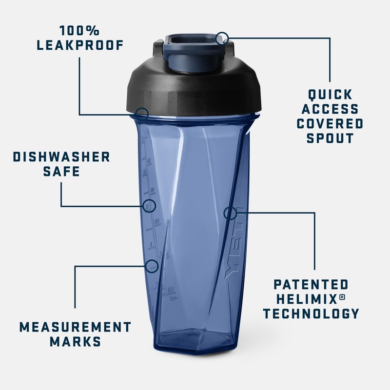 YETI Yonder 27 oz (737 ml) Leakproof Protein Shaker Bottle,
