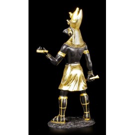Horus Figure - Egyptian Warrior Black Gold - Decorative Egypt Statue God Gods