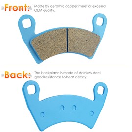 Front & Rear Brake Pads Ceramic for 2016-2021 Polaris General, Replace for 1911228 1912508 2205949 1911197 2203318 2203930, 4 sets Front and Rear Brake Pads