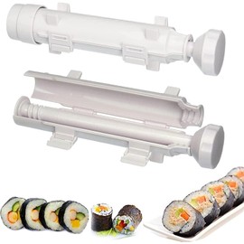 Pvieked 2 Pack Quick Sushi Roller Kit Home Sushi Rolls Maker Bazooka Kitchen Easy Cooking Tools Tube Shape Food Sushi Mold Maker