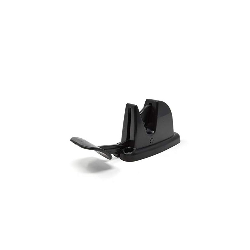 Mystatic BLACK DOOR CLIP FOR STATIC CARAVAN CATCH RETAINER HOLDER