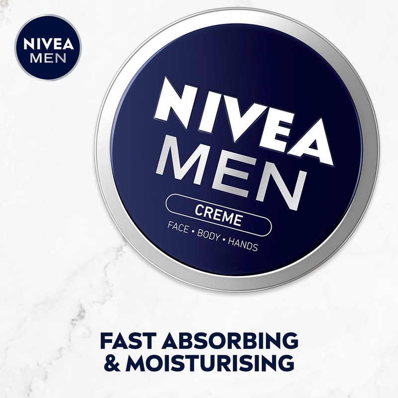NIVEA Men Creme (75ml), Intensive Everyday Moisturising Cream for Whole