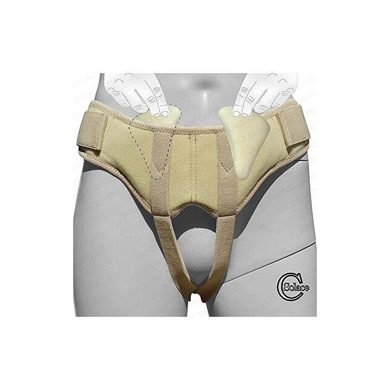 Solace Care Hernia Support Truss for Single/Double Inguinal with Two