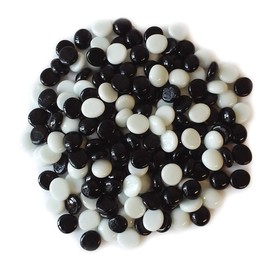 Miracolors - 1 LB - Black & White - Vase Fillers - Glass Gems