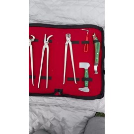 SOI Starry Ocean Inc Heavy Duty Professional Horse Care Farrier Tool Kit Hoof Clincher Nipper RASP