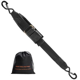 Happybuy Retractable Ratchet Straps, 2 in x 2 ft Ratchet Tie-Down Straps with Locking S Hooks, 2-Pack Heavy-Duty Straps with 1500 lbs Breaking Strength, for Trailers