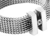 meditoys Stainless Steel Ring for Women Stainless Steel Mesh Ring