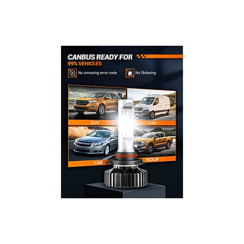 Sealight Focos LED 9005/HB3 H11 Plug and Play 60000 LM,