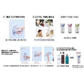 クリンスイ 浄水できるタンブラー クリアグリーン 52001-CG