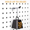 INCLY 50 Pack 2 Inch Pegboard Hooks, 1/4" Heavy Duty